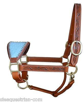 Fusion Swarovski Studded Bronc Halters/ Headcollar, USA Leather