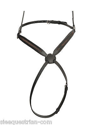 SIE Custom Empty channel Figure 8 / grackle leather horse noseband 6 mm or 8 mm