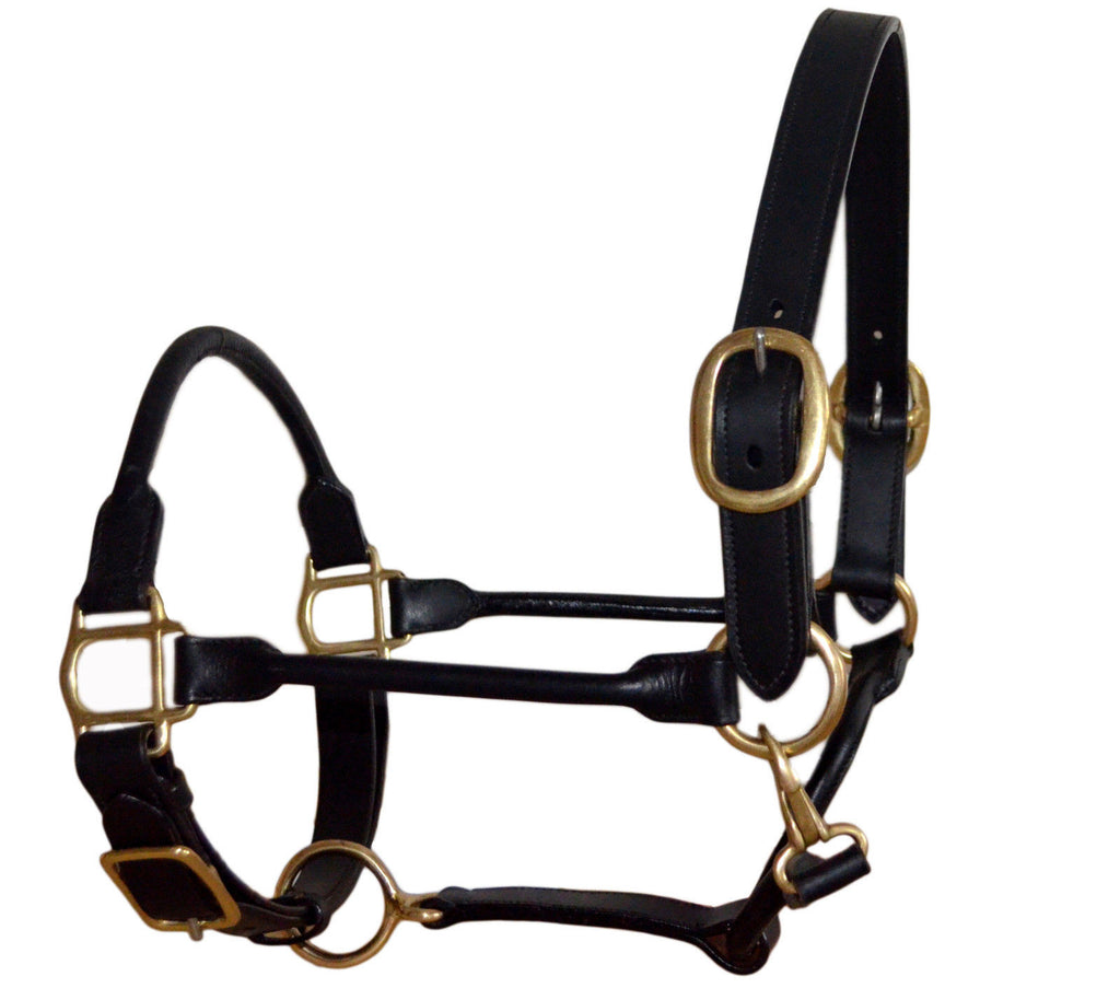 All New Rolled Adjustable Horse Leather Halters - all sizes colors