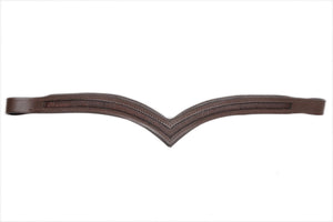 Lot of 8 Empty Channel Havana Leather Browbands for Bridles 15'' 16'' 8 mm V