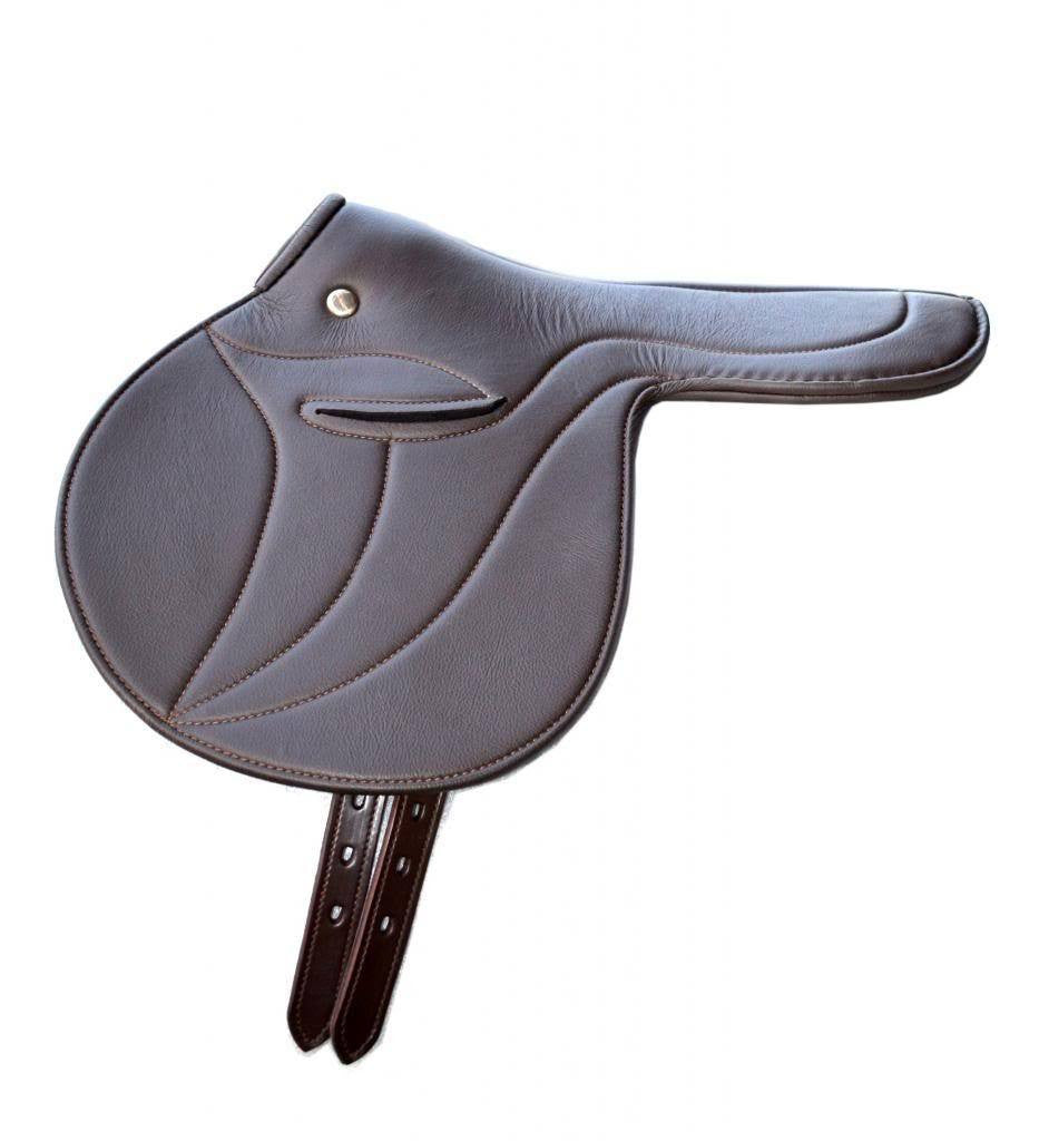 SIE Leather Excercise Racing Saddle Half tree Horse