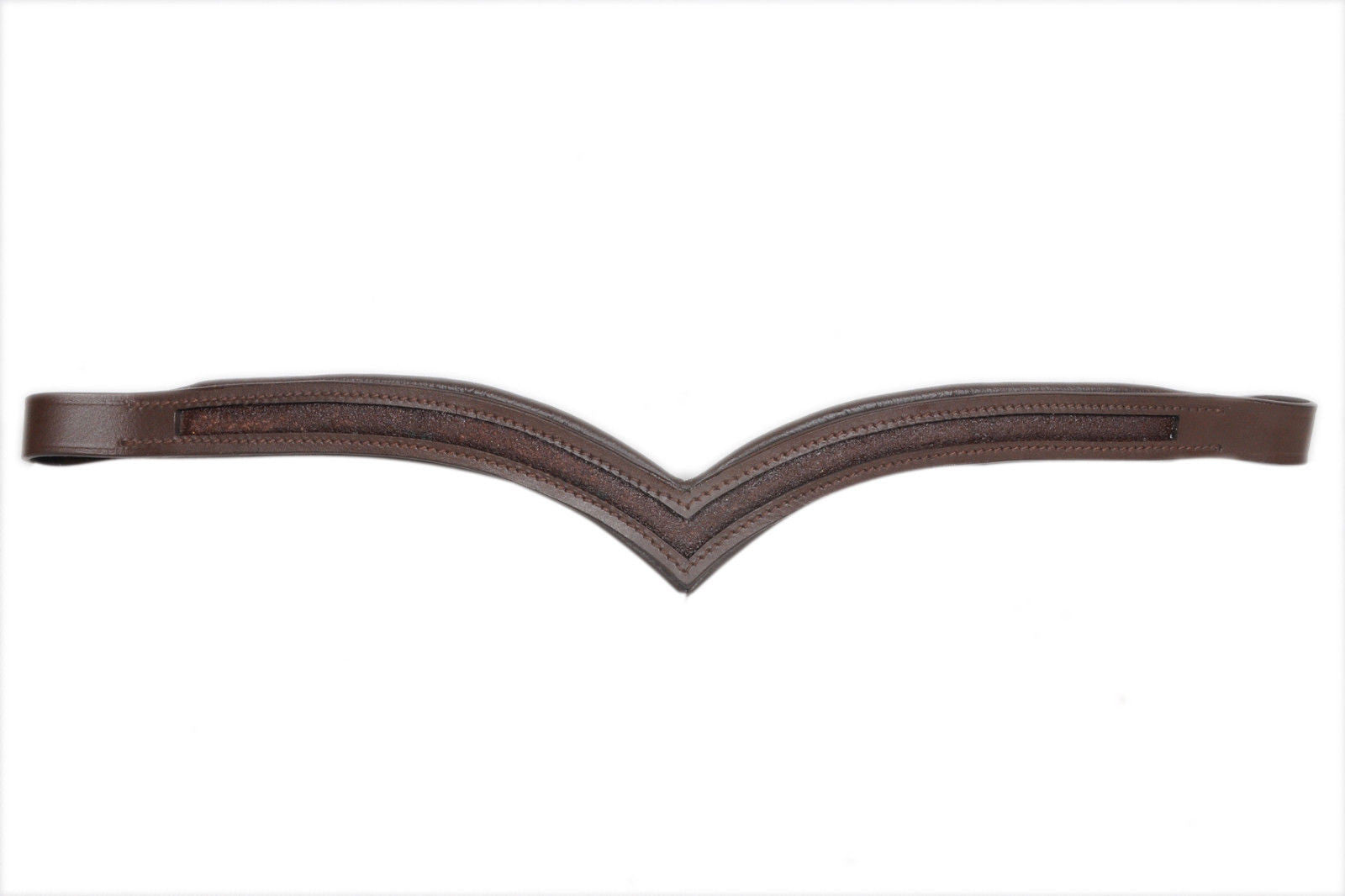 Qty 2 New Empty Channel Custom made order for leather horse padded browbands