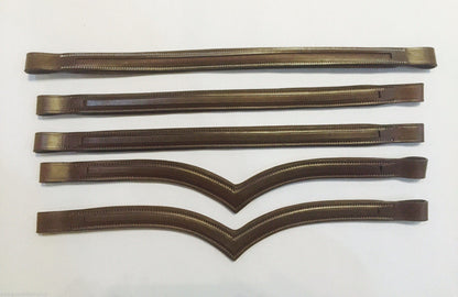 Bulk Lot of 132 Empty Channel LEATHER Padded BROWBANDS for BRIDLES 8 mm