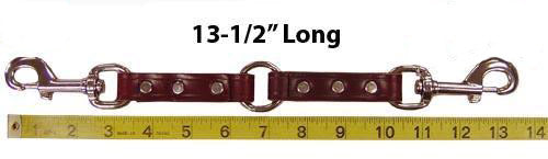 Leather Two Dog Leash Coupler