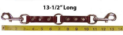 Leather Two Dog Leash Coupler