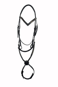 Single Row Crystal Leather Padded Bridles