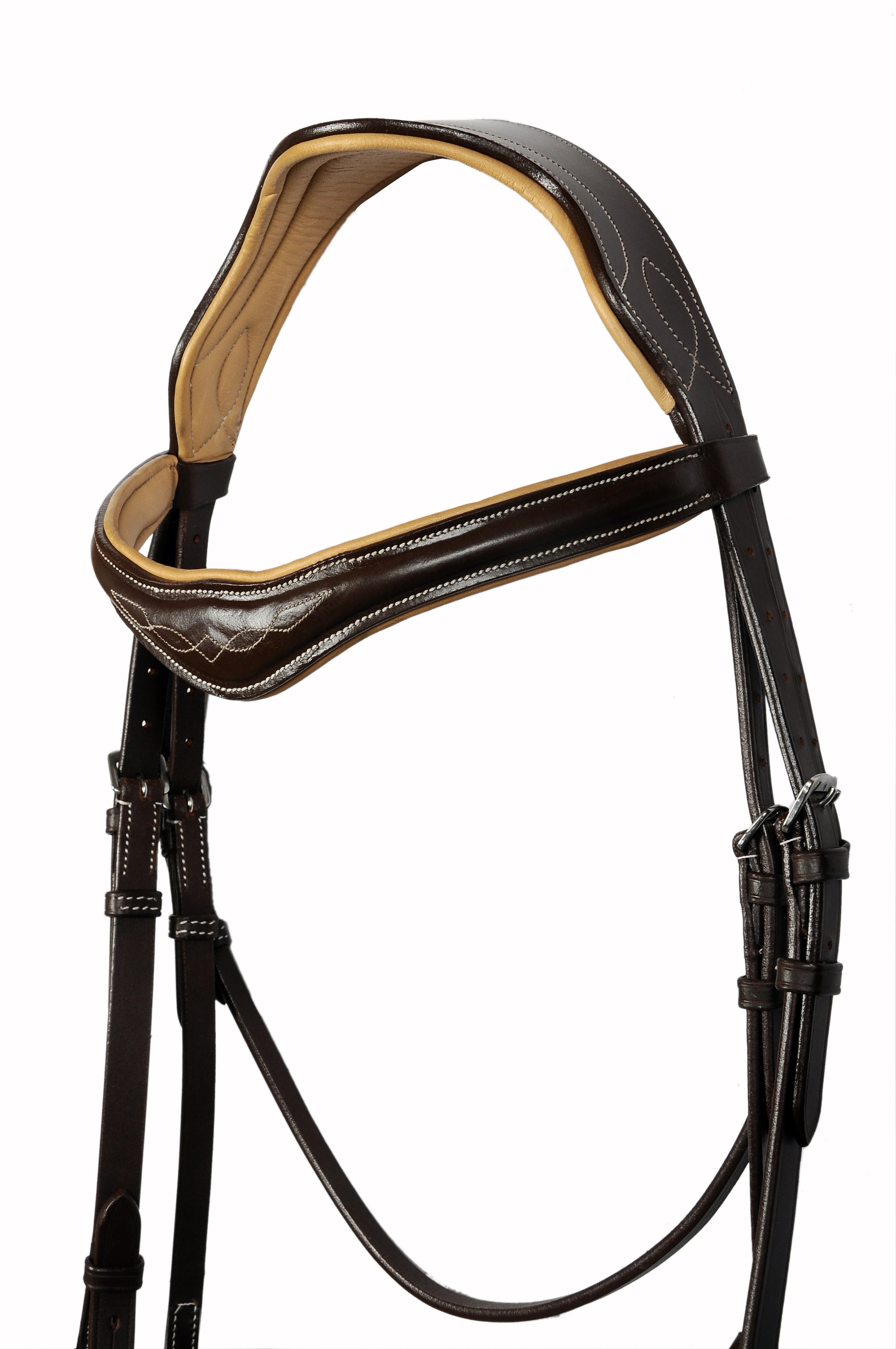 Padded Fancy Stitch Jump Bridle
