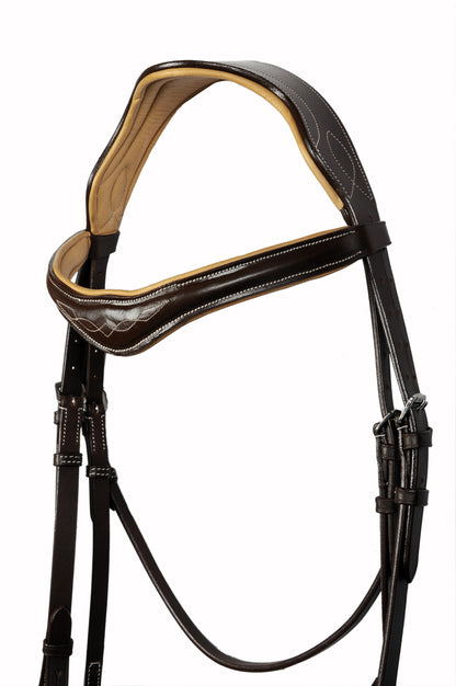 Padded Fancy Stitch Jump Bridle