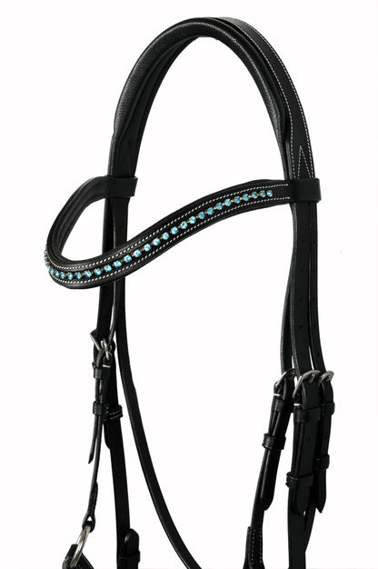 Leather Padded Bridle with SWAROVSKI Elements