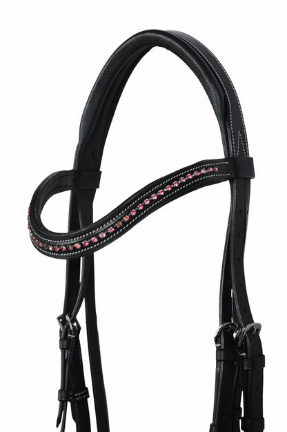 Leather Padded Bridle with SWAROVSKI Elements