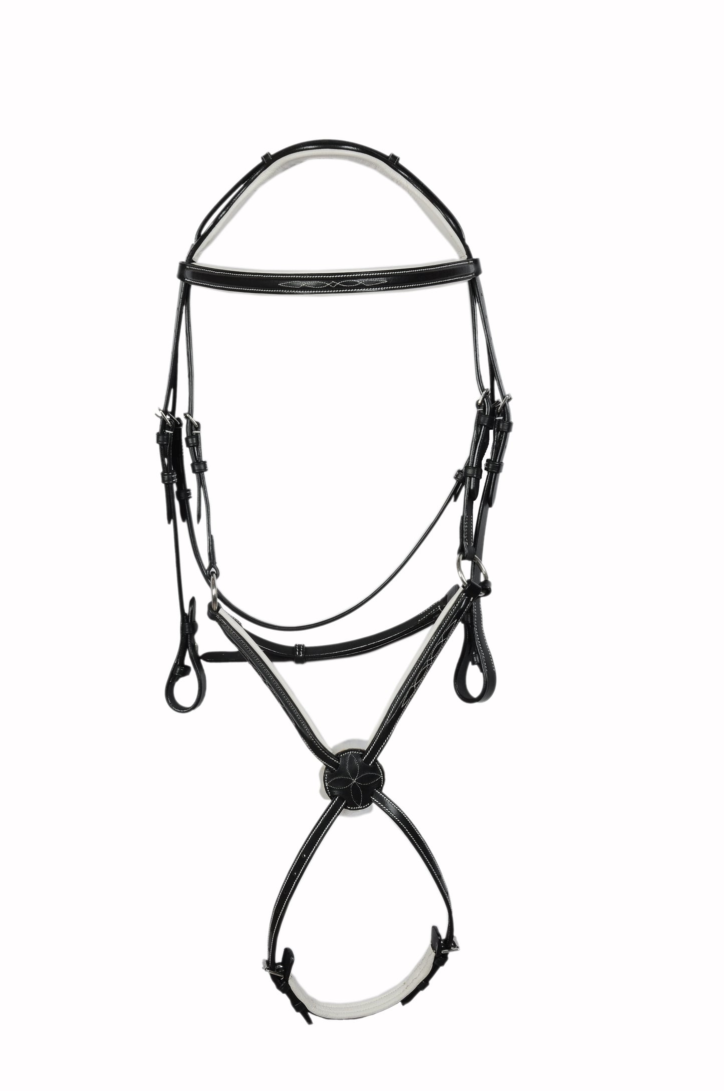 Padded Fancy Stitch Jump Bridle