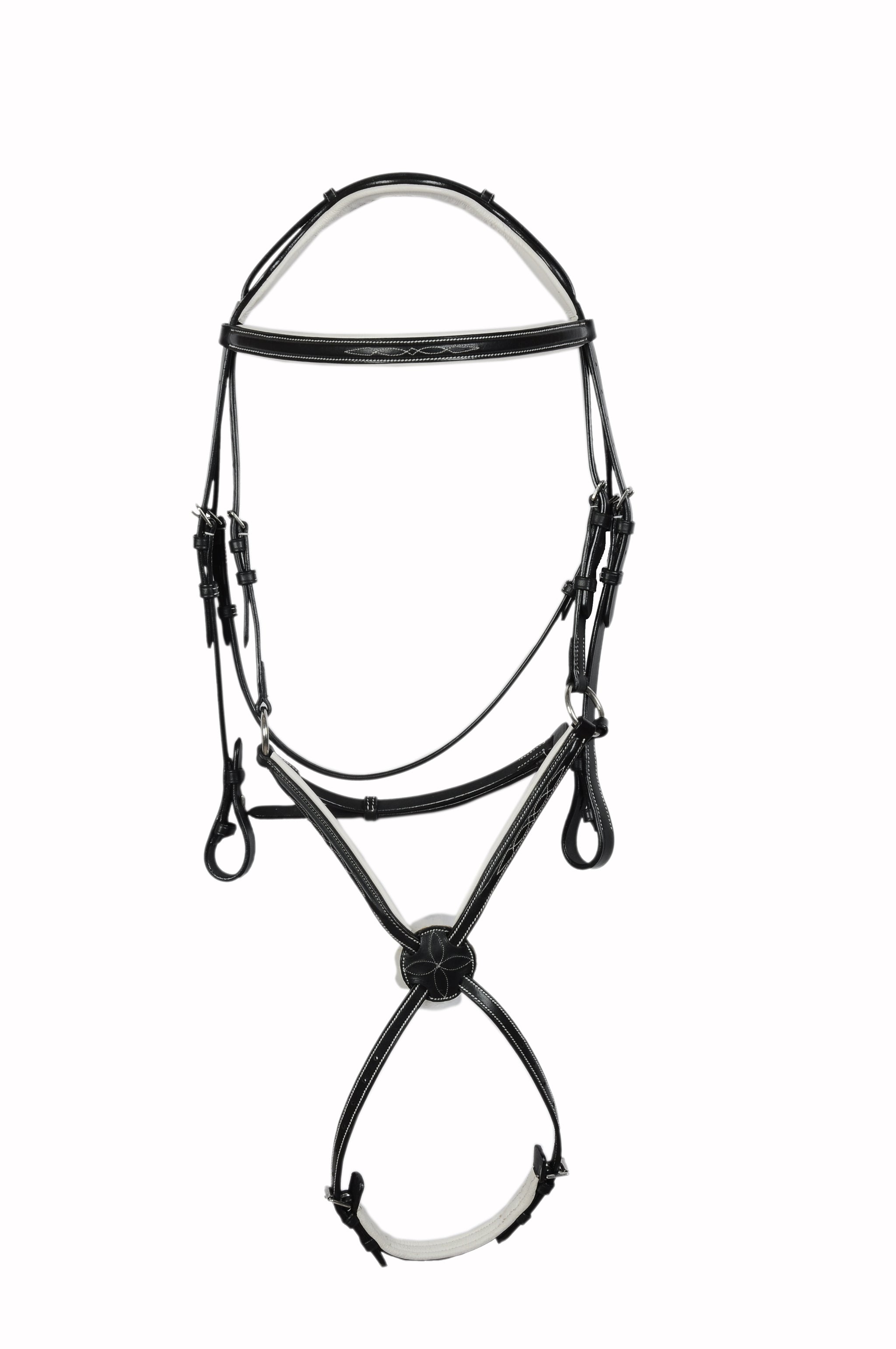 Padded Fancy Stitch Jump Bridle