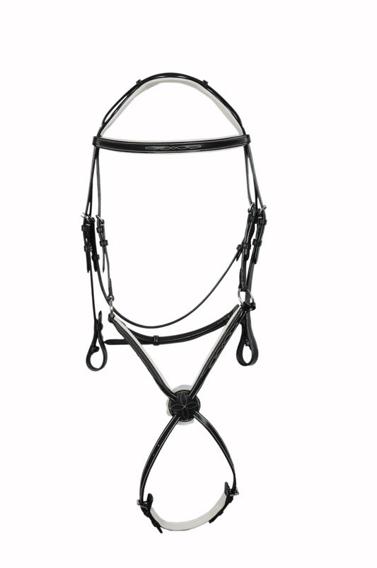 Padded Fancy Stitch Jump Bridle