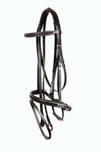 Empty Channel Leather Horse Bridles / Bridle 8 mm