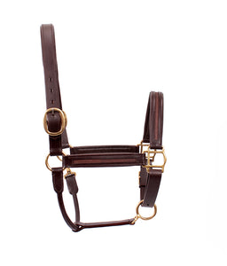 Empty Channel Leather Padded Halter