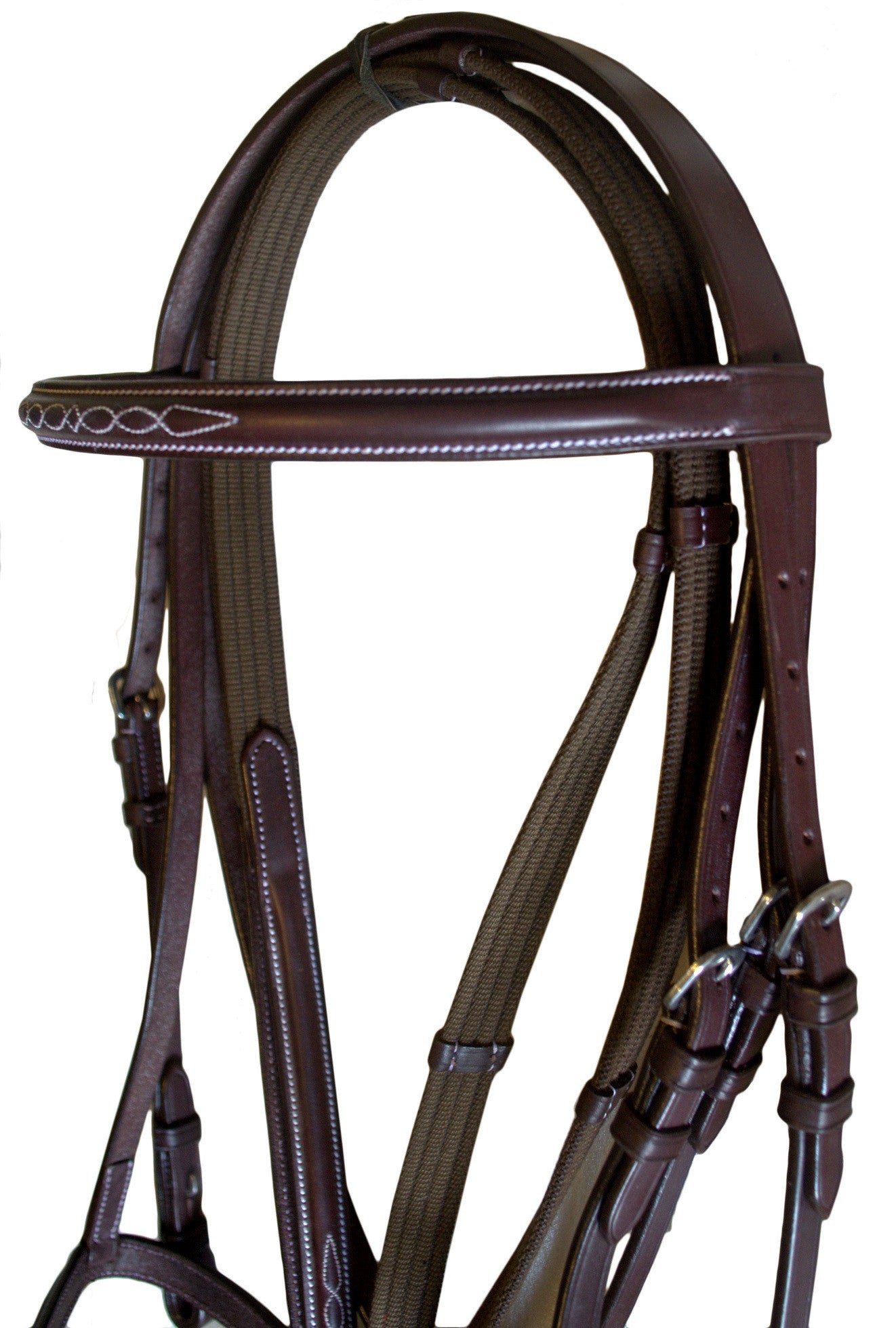 Havana Leather Fancy Stitch Oil England Bridle
