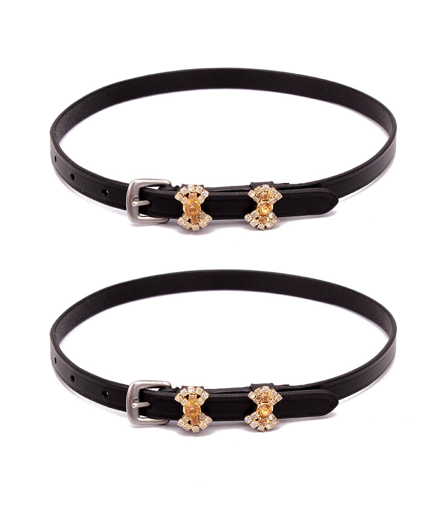 Broche Crystal Spur Straps
