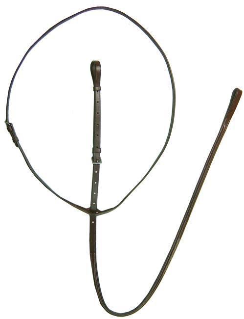 Raised Double Fancy Stitched Standing Martingale