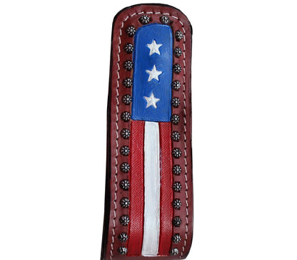 Rebel Flag Western Stirrups