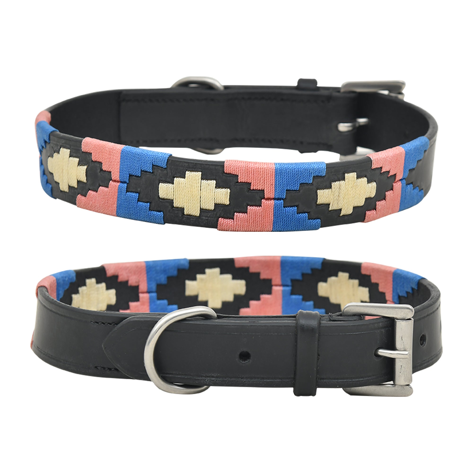 Polo Leather Thread Dog Collar