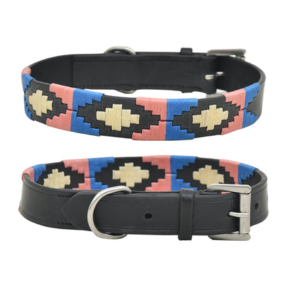 Polo Leather Thread Dog Collar