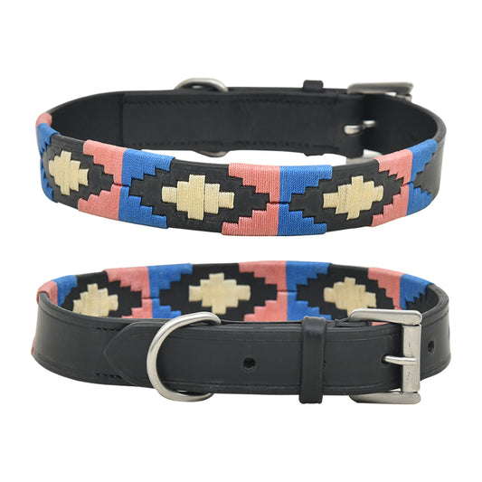 Polo Leather Thread Dog Collar