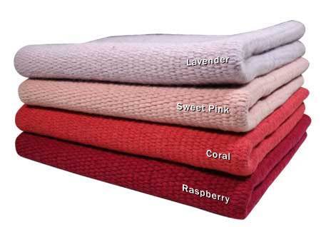Solid Color New Zealand Wool Saddle Blankets