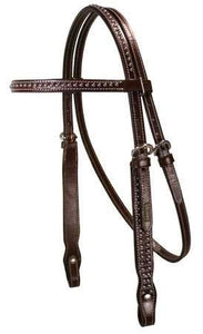 Spotted Leather Horse Headstall
