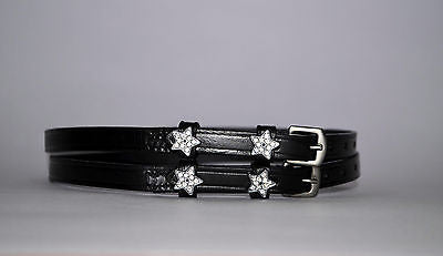 Star Spur Straps - English Leather Spur Straps