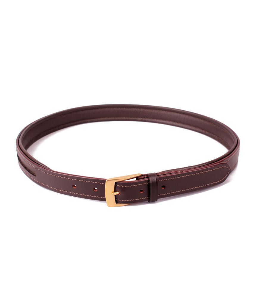 Empty Channel Leather Inlay Belts